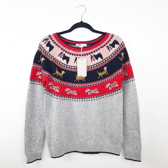 Boden Sweaters - NWT Boden fair isle Dog print sweater